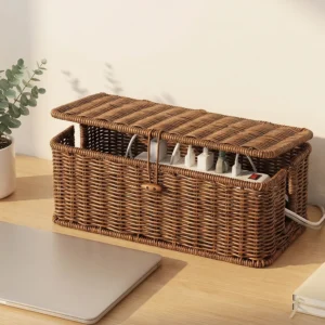 Wicker Cable Management Box