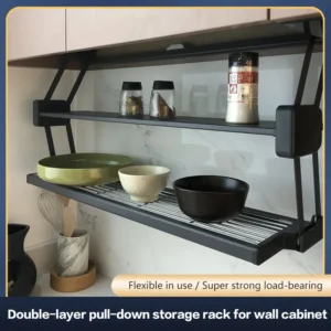 Pull-Down Spice Rack Shelf
